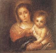 Bartolome Esteban Murillo Napkin Virgin and Child painting